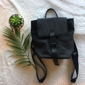 Black mini backpack